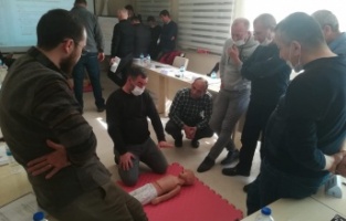 Fen işleri personeline ilk yardım eğitimi verildi