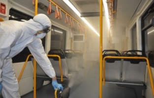Toplu taşıma araçları nanoteknoloji ile dezenfekte ediliyor
