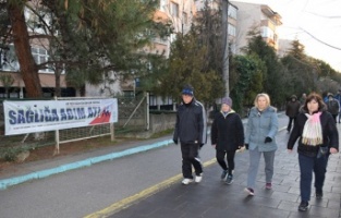 İhsaniye’de sağlık yürüyüşü