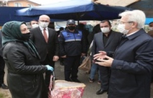 Erdem’den görev başındaki çalışanlara moral ziyareti