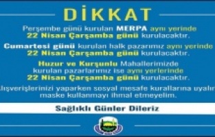 İnegöl'de semt pazarlarının günü değişti