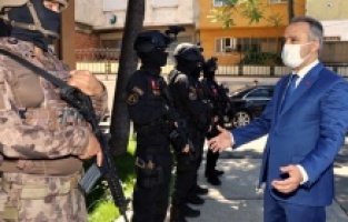 Bursa’da bayramda çalışanlar unutulmadı