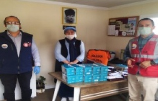 Gemlikli muhtarlara maske desteği