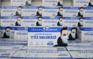 İnegöl’de maske dağıtımında örnek uygulama