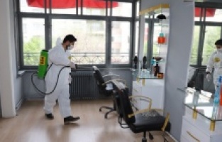 Konya Büyükşehir’den esnafa hijyen desteği