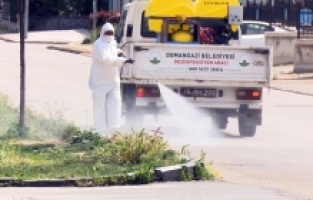 Osmangazi’de sokak sokak dezenfekte