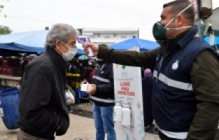 Zabıtanın ‘Sosyal Mesafe’ Hassasiyeti