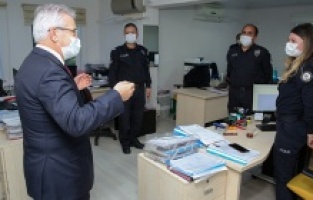 Erdem ve Arslan’dan polis merkezlerine yeni yıl ziyareti