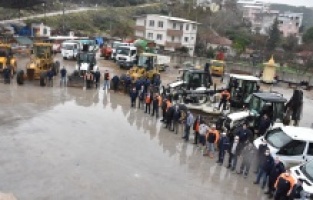 Gemlik Belediyesi ekipleri kışa hazır