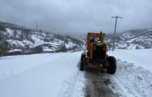 Yenişehir’de karla mücadele çalışması