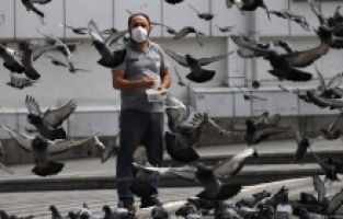 Osmangazi’de aç kalan güvercinler beslendi