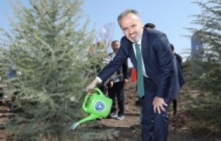 Kültür başkenti fidanları toprakla buluştu