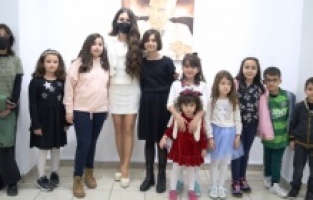 Nilüferli minik ressamların sergisi tam not aldı