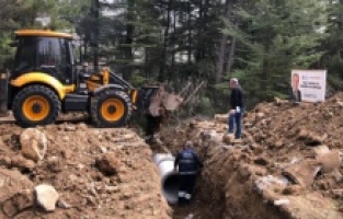 Antalya Büyükşehir’den Akseki’de büz çalışması
