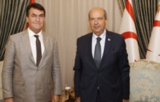 Başkan Dündar’dan KKTC Cumhurbaşkanı Tatar’a Ziyaret