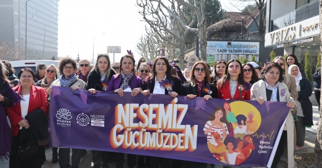 Nilüferli kadınlar, 8 Mart’ta adalet ve eşitlik için yürüdü