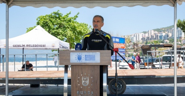 Büyükşehir'den Gemlik'te deniz dibi temizliği