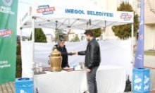 İnegöl Belediyesi’nden öğrencilere ücretsiz çorba ikramı